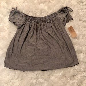 Striped Strapless American Eagle Top